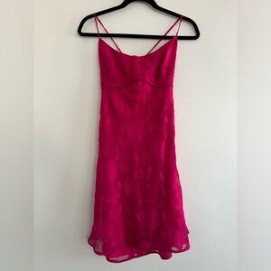 NWT Size 10 Princess Polly Clemence Mini Dress Hot Pink Floral